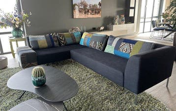 Jantien Ranzijn - Sofa - Textiel - Unieke patchwork hoekbank
