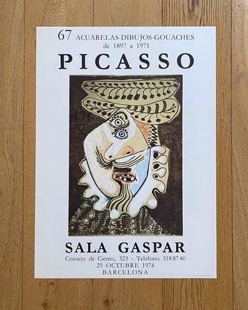 Pablo Picasso - Pablo Picasso – Sala Gaspar Barcelona – 1974, Antiek en Kunst