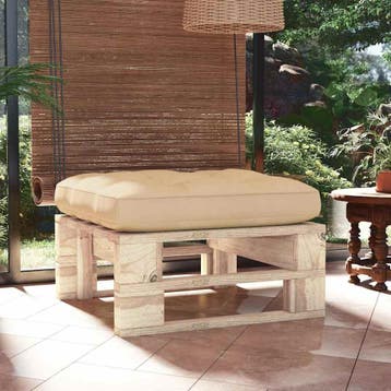 vidaXL Tuinhocker pallet geïmpregneerd grenenhout, Tuin en Terras, Verzenden, Nieuw