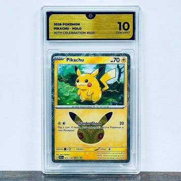 Pokémon Graded card - Pikachu 023 - 30th Anniversary –, Nieuw