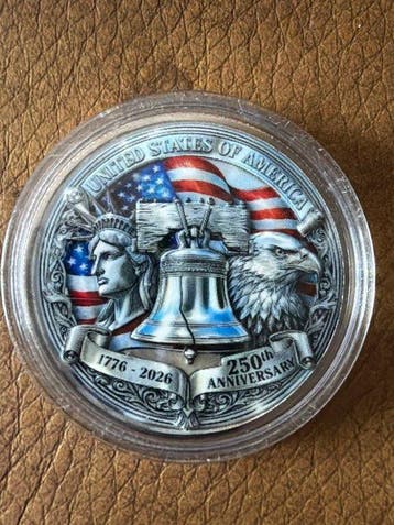 Wereld. 250th Anniversary Freedom USA 24g (Zonder