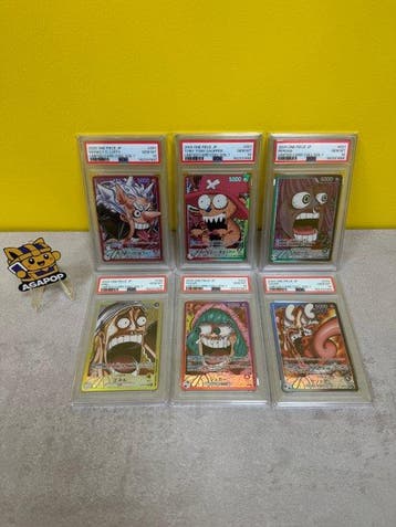 One Piece - 6 Graded card - PSA 10 SEQUENZIALI BASE SHOP, Nieuw