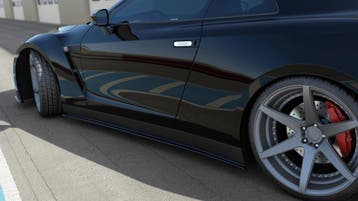 Side Skirts Diffusers NISSAN GT-R PREFACE COUPÉ (R35-SERIE), Auto-onderdelen, Verzenden, Nieuw