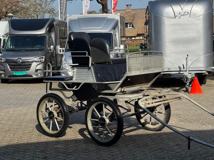 Enkelspan / Recreatiewagen / Van Den Heuvel / Paard / 23Inch, Dieren en Toebehoren, Rijtuigen en Koetsen, Gebruikt, Paard