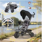 6-in-1 Kinderdriewieler Meegroeifiets met Duwstang, Fietsen en Brommers, Fietsen | Driewielers, Verzenden, Nieuw