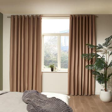 Mesa Living Verduisteringsgordijn 150 x 250 cm - Taupe, Verzenden, Nieuw