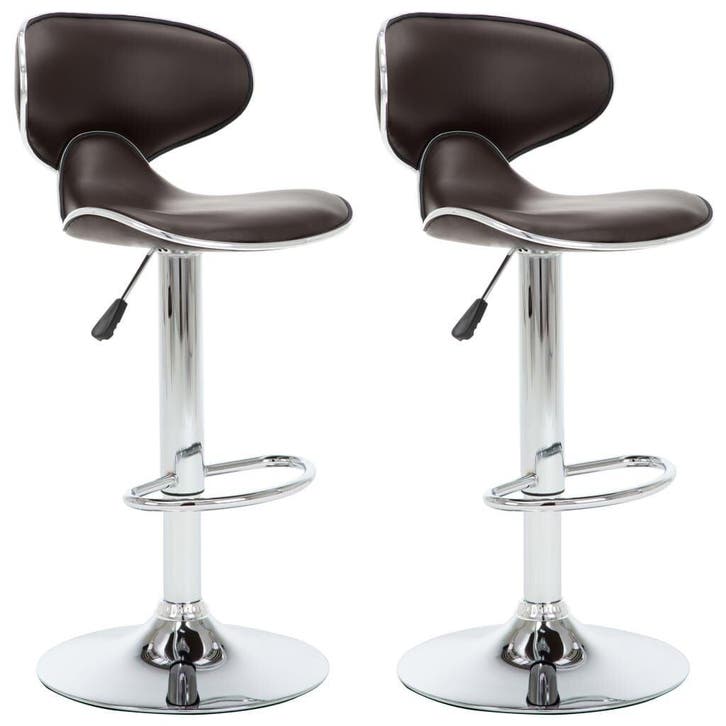 Kunstleer Barstoelen 2st | 57% Korting Nu!, Huis en Inrichting, Barren, Nieuw, Inclusief barstoelen, Ophalen of Verzenden