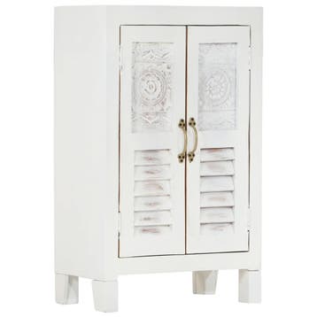 vidaXL Dressoir 55x30x90 cm massief acaciahout, Verzenden, Nieuw, Overige houtsoorten, Minder dan 50 cm