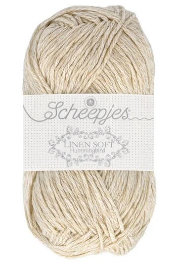Scheepjes Linen Soft - 613 lichtbeige - Linnen/Katoen Gare, Ophalen of Verzenden, Nieuw