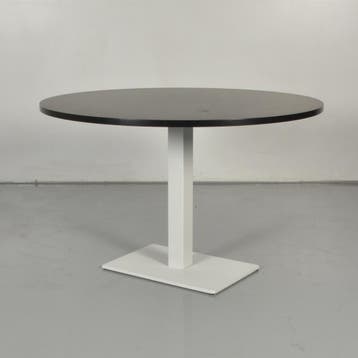 Kantinetafel Solidesk - Zwart blad - 120 cm ø, Ophalen of Verzenden, Nieuw in verpakking