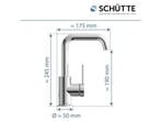 SCHÜTTE Los Angeles - Wastafelkraan - Draaibare uitloop 360°, Verzenden, Zo goed als nieuw