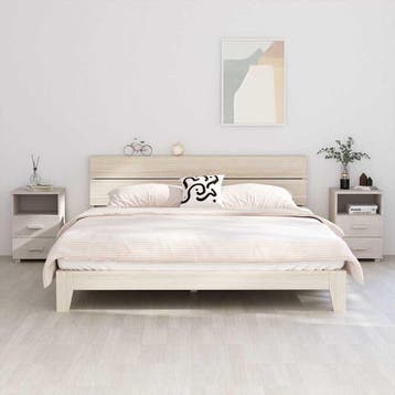 vidaXL Nachtkastjes HAMAR 2 st 40x35x62 cm massief, Minder dan 45 cm, Verzenden, Nieuw, 55 tot 70 cm