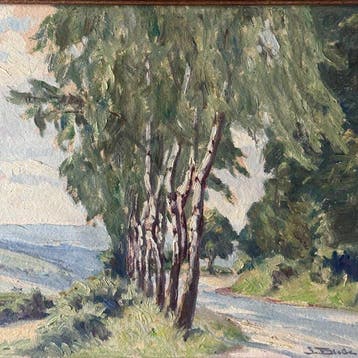 Joseph Block (1863–1943) - Sommerliche Landschaft mit