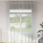 vidaXL Gordijnen voile met doorvoertules 2 st 140x300 cm, Verzenden, Nieuw, Grijs