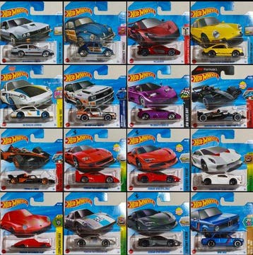 Hot Wheels, Audi Quattro TH, Bugatti, Ferrari, McLaren,, Nieuw