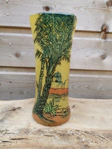 François-Théodore Legras - Vaas - Glas - Vaas gesigneerd Leg