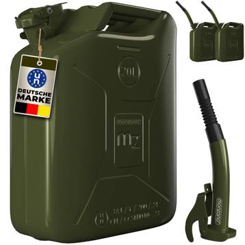 Benzine Jerrycan Set van 3 Metaal 20L (Auto-Fiets), Verzenden, Nieuw