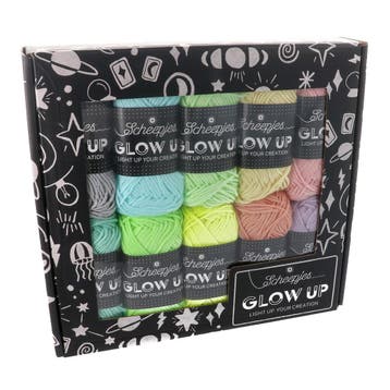 Scheepjes Glow Up Colour Pack 10x25g, Ophalen of Verzenden, Nieuw, Breien of Haken, Wol of Garen