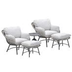 Garden Impressions Selene loungestoelen taupe - Mati, Verzenden, Nieuw