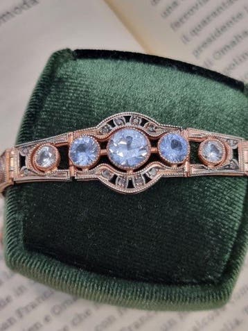 Zonder minimumprijs - Armband - 9 kt. Roségoud, Zilver, Nieuw