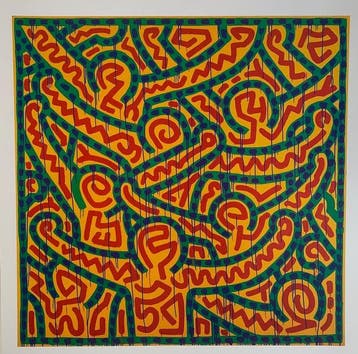 Keith Haring (after) - Untitled 1998, Antiek en Kunst