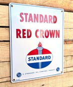 Standard Red Crown oil company emaille bord vlak, Verzamelen, Verzenden, Nieuw