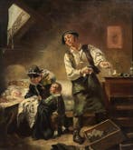 École Réaliste Française (c. 1850) - LEnfant Malade
