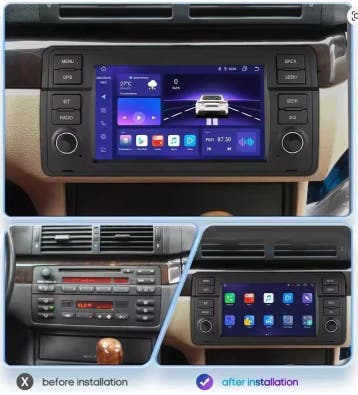 BMW E46 1998-2006 radio androidauto apple carplay dab+ wifi, Nieuw