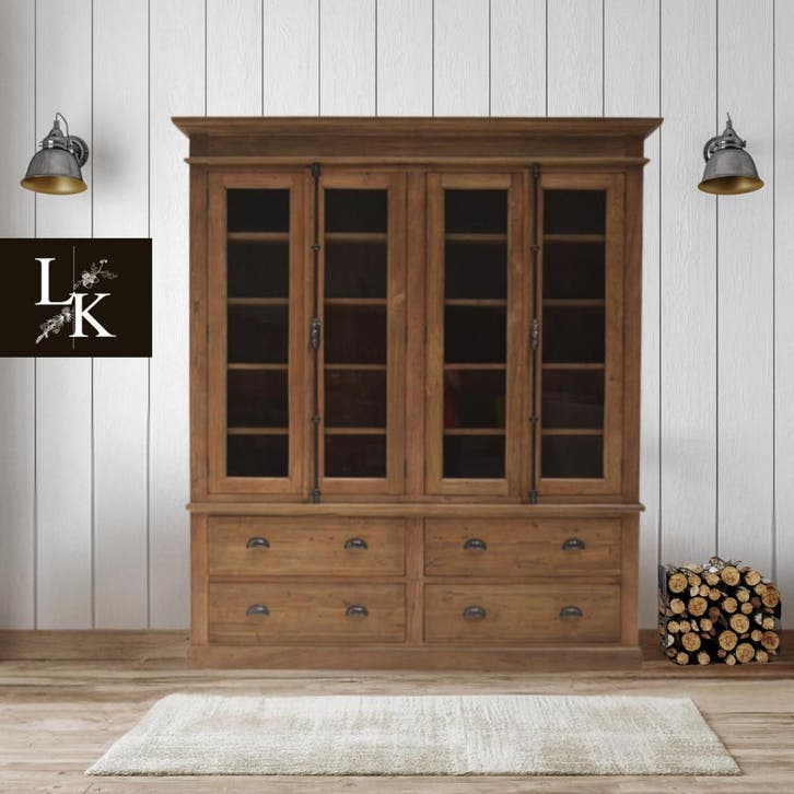 Landelijke klassieke kast, buffetkast, ladekast, servieskast, Huis en Inrichting, Kasten | Buffetkasten, 200 cm of meer, 25 tot 50 cm