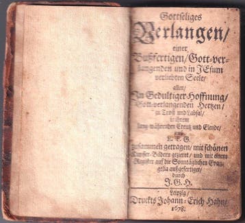 Johann Gottfried Hoffmann - Gottseliges Verlangen, einer