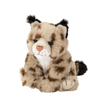 Pluche lynx puppy knuffel - 14 cm - bosdieren, Verzenden, Nieuw