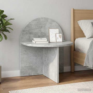 vidaXL Nachtkastje 2 st Betongrijs 40 x 35,5 x 45,5 cm, Minder dan 45 cm, Verzenden, Nieuw, Minder dan 55 cm