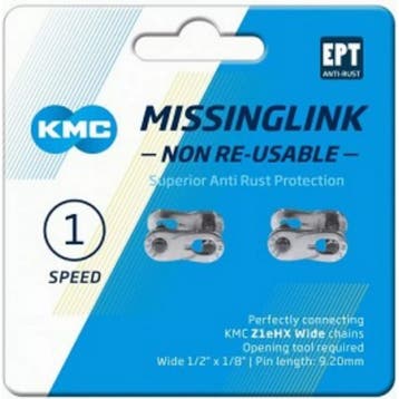 KMC Verbindingsschakel - Breed - Antiroest - Zilver - Nie..., Ophalen of Verzenden, Nieuw, Derailleur of Ketting