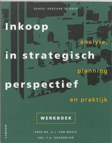 Inkoop in strategisch perspectief Werkboek dru 9789014060538, Zo goed als nieuw