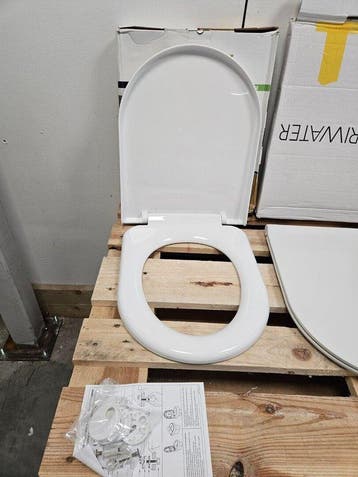 Creavit Aloni Gala Wc-Zitting Thermoplast Pp Wit, Quick, Ophalen of Verzenden, Nieuw, Toilet