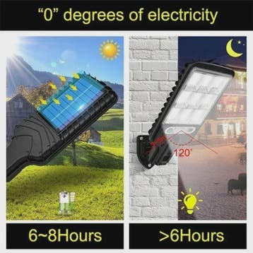 Krachtige LED Solar Buitenlamp met Bewegingssensor - Tuin, T, Verzenden, Nieuw