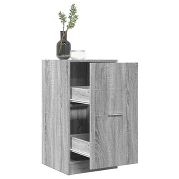 vidaXL Apothekerskast 40x41x77,5 cm bewerkt hout grijs, Verzenden, Nieuw