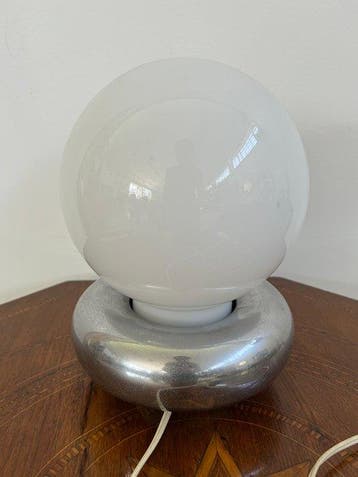 Tafellamp - Glas, Metaal - Ruimtevaarttijdperk, Antiek en Kunst