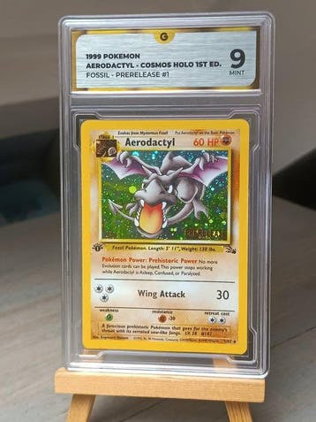 Pokémon - 1 Graded card - Aerodactyl First edition - GG 9 -, Nieuw