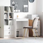vidaXL Bureau Wit 60 x 50 x 76 cm, Verzenden, Nieuw