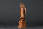 Amitabha Buddha Sculpture on Hexagonal Lotus Pedestal with