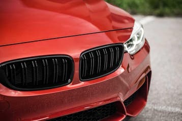 Grill voor BMW 4 Serie F32/F33 | glans zwart | dubbelspijls