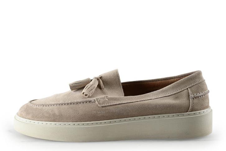 Manfield Instappers in maat 43 Beige, Kleding | Heren, Schoenen, Overige kleuren, Zo goed als nieuw, Overige typen, Verzenden