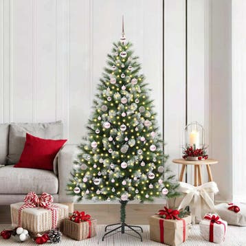 vidaXL Kunstmatige Scharnierende Kerstboom met Bedekte, Verzenden, Nieuw