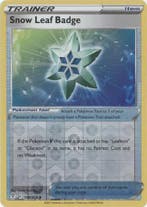 snow leaf badge 159/203 reverse holo evolving skies, Ophalen of Verzenden, Nieuw, Losse kaart, Foil
