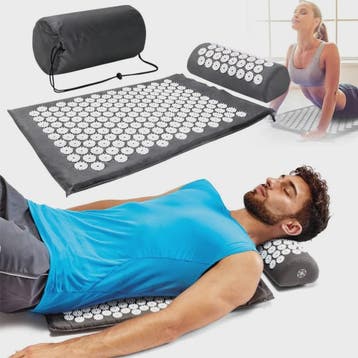 Acupressuur Mat & Kussen Set - Ontspanning en Pijnverlichtin, Verzenden, Nieuw