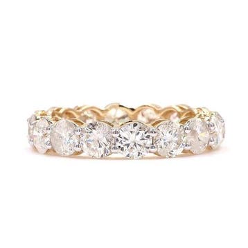 Ring - 14 karaat Geel goud - 4.50ct. tw. Diamant, Nieuw