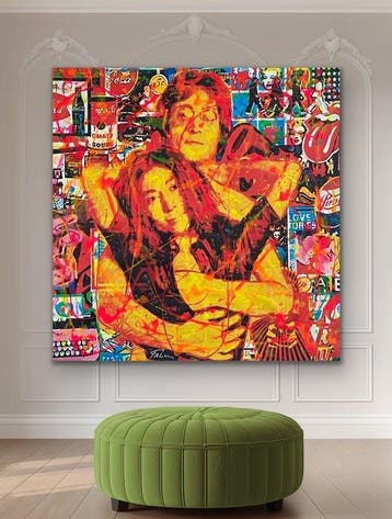 Joaquim Falco - JOHN LENNON AND YOKO ONO XL, Antiek en Kunst