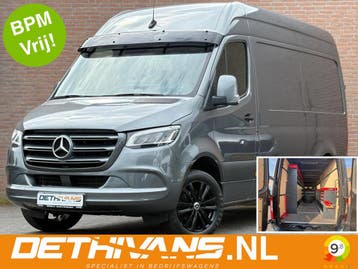Zakelijke Lease |  Mercedes-Benz Sprinter 317CDI 170PK L2H2, Automaat, Stof, Gebruikt, Zwart