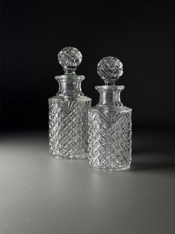 Val Saint Lambert - Parfumfles (2) - 1908 - DIAMANTEN EN